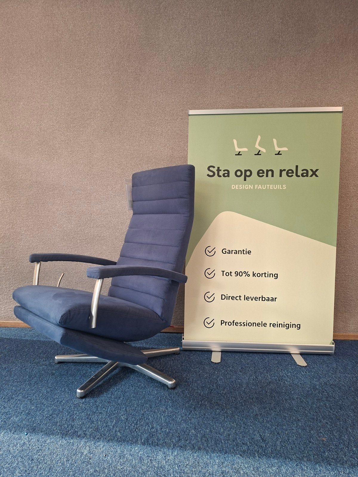 Handmatige relax fauteuil Prominent Twist Zo goed als nieuw, Hoofdstraat 60 Schijndel, Ophalen of Verzenden, Zo goed als nieuw