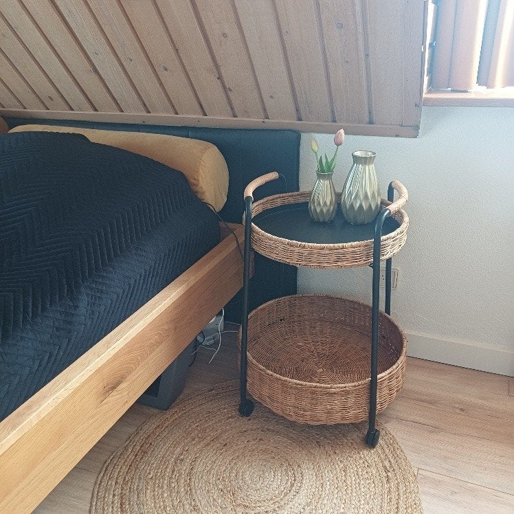 rotan nachtkastje, Ophalen, Zo goed als nieuw, Minder dan 45 cm, 55 tot 70 cm