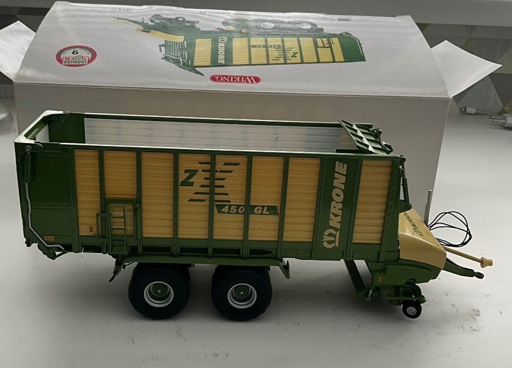 Wiking Krone 2X 450 GL Opraapwagen, Ophalen of Verzenden, Zo goed als nieuw, Tractor of Landbouw, Overige merken