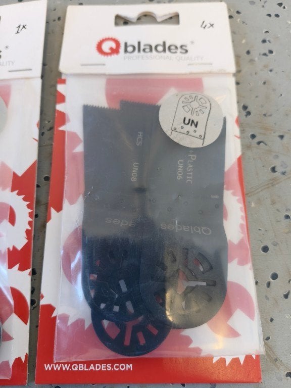 17 QBlades multitool zaagbladen, typebevestiging UN, QBlades, 70 mm of meer, Nieuw, Ophalen of Verzenden