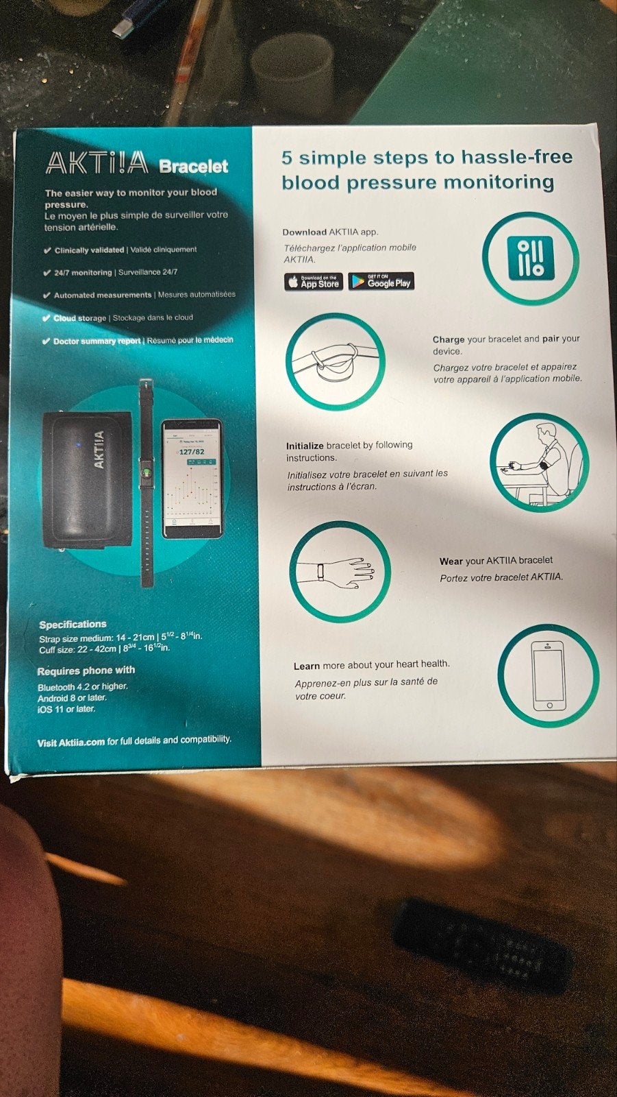 AKTI!A Bloeddrukmeter Armband - Nieuw in doos, Ophalen, Nieuw