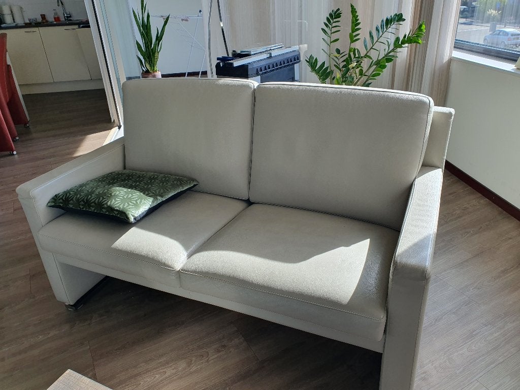 Leren Leolux bankjes en fauteuil, Ophalen, 125 cm of meer, 125 cm of meer, Leer