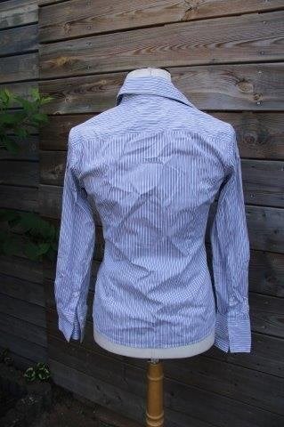 Blouse wit/ grijs Caliban mt 42 Vaste prijs, Wit, Maat 42/44 (L), Ophalen of Verzenden, Zo goed als nieuw
