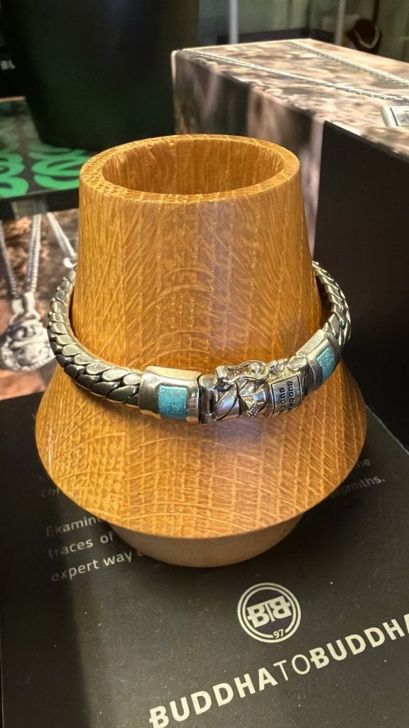 BUDDHA TO BUDDHA ARMBAND TYPE J070TQ E BEN XS STONE € 359,00, Sieraden, Tassen en Uiterlijk, Ophalen of Verzenden, Nieuw, Zilver