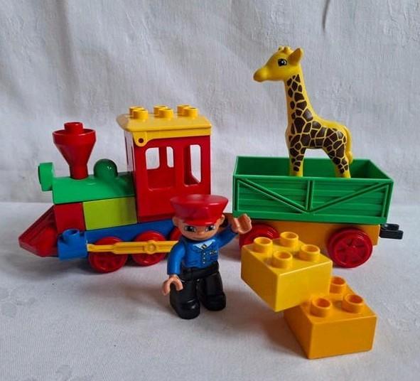 Duplo Dierentuintrein met Giraf en Machinist set 6144, Ophalen of Verzenden, Zo goed als nieuw, Duplo, Complete set