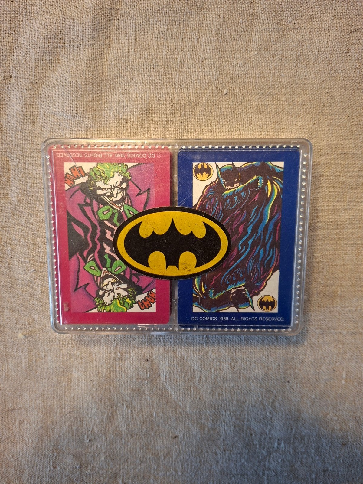 Vintage Batman & Joker speelkaarten (DC Comics 1989), Verzamelen, Ophalen of Verzenden, Zo goed als nieuw, Speelkaart(en)