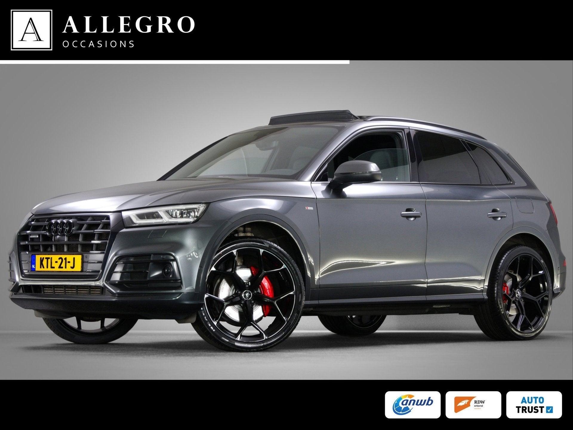 Audi Q5 55 TFSI e quattro Competition (RS-STOELEN, ACC, B&O,, Auto's, Automaat, Dealer onderhouden, 4 cilinders, Bedrijf