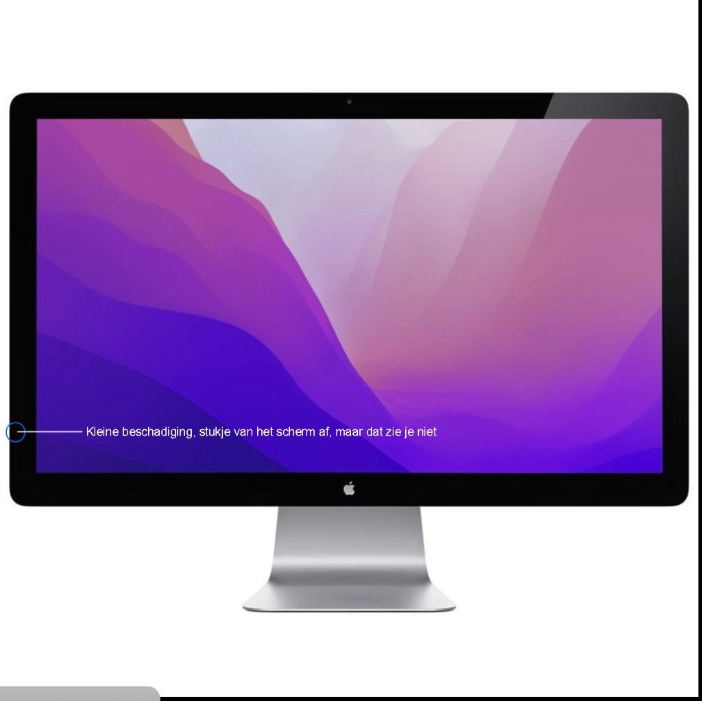 Apple Thunderbolt Display 27-inch + Thunderbolt 3-adapter, Computers en Software, Ophalen, Gebruikt, IPS, Apple