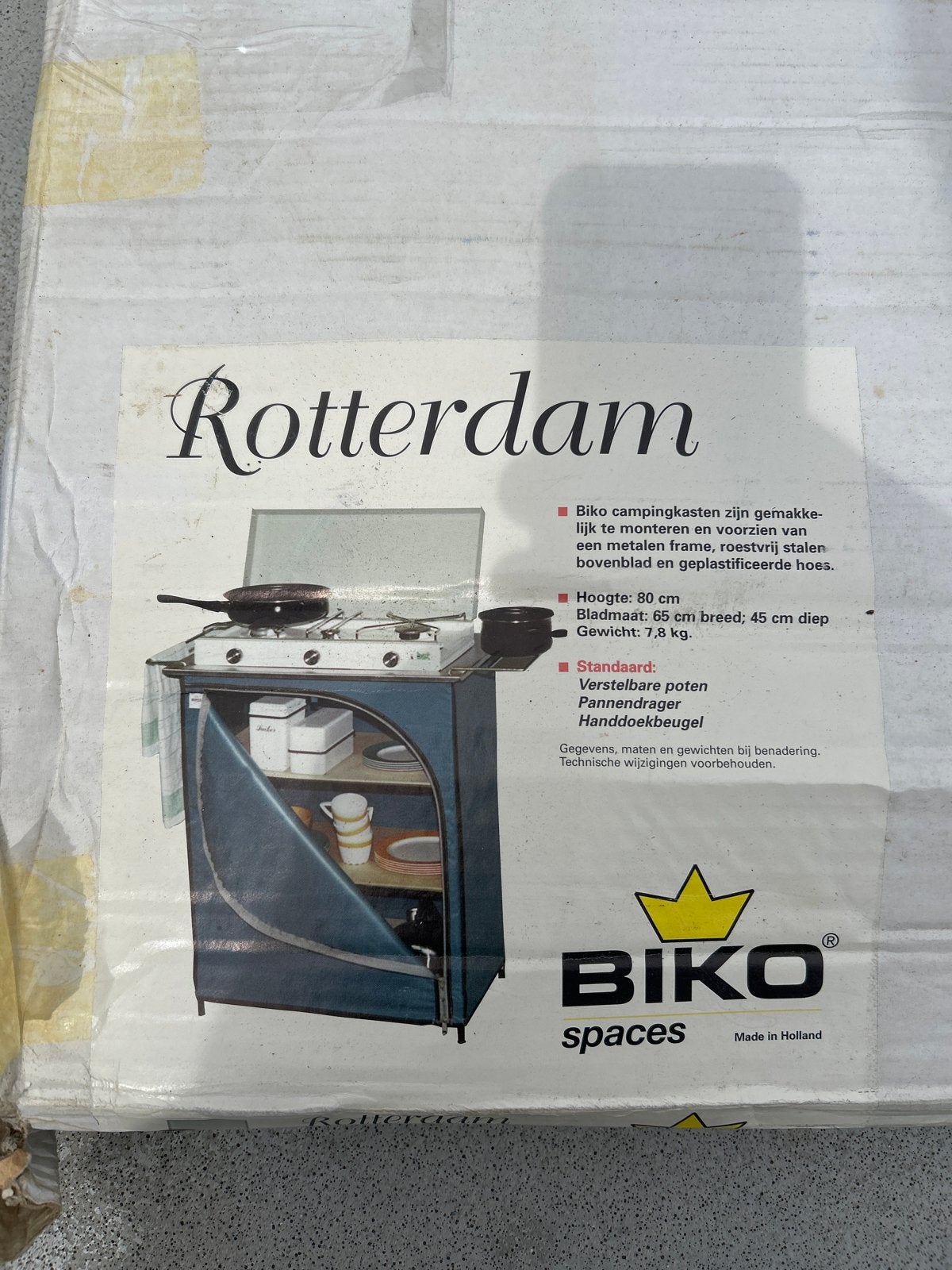 Biko Campingkast Rotterdam - Compact & Praktisch, Caravans en Kamperen, Kampeeraccessoires, Gebruikt, Ophalen