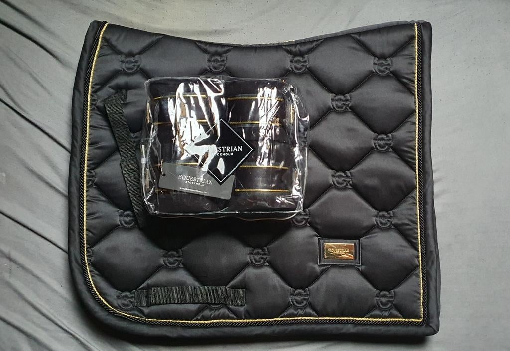 Equestrian stockholm black gold set, Ophalen of Verzenden, Zwart