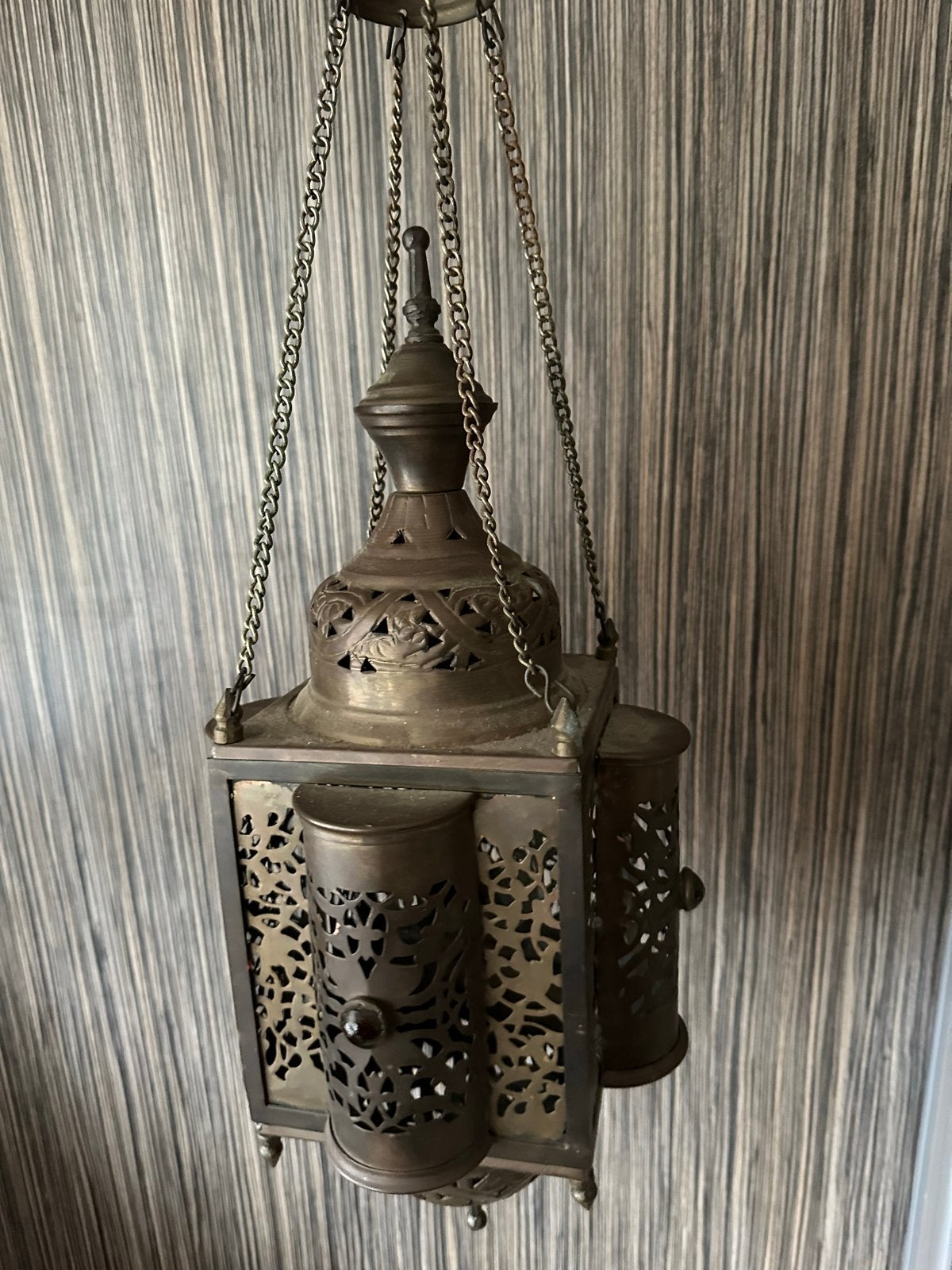 Antieke Marokkaanse hanglamp - messing, Ophalen