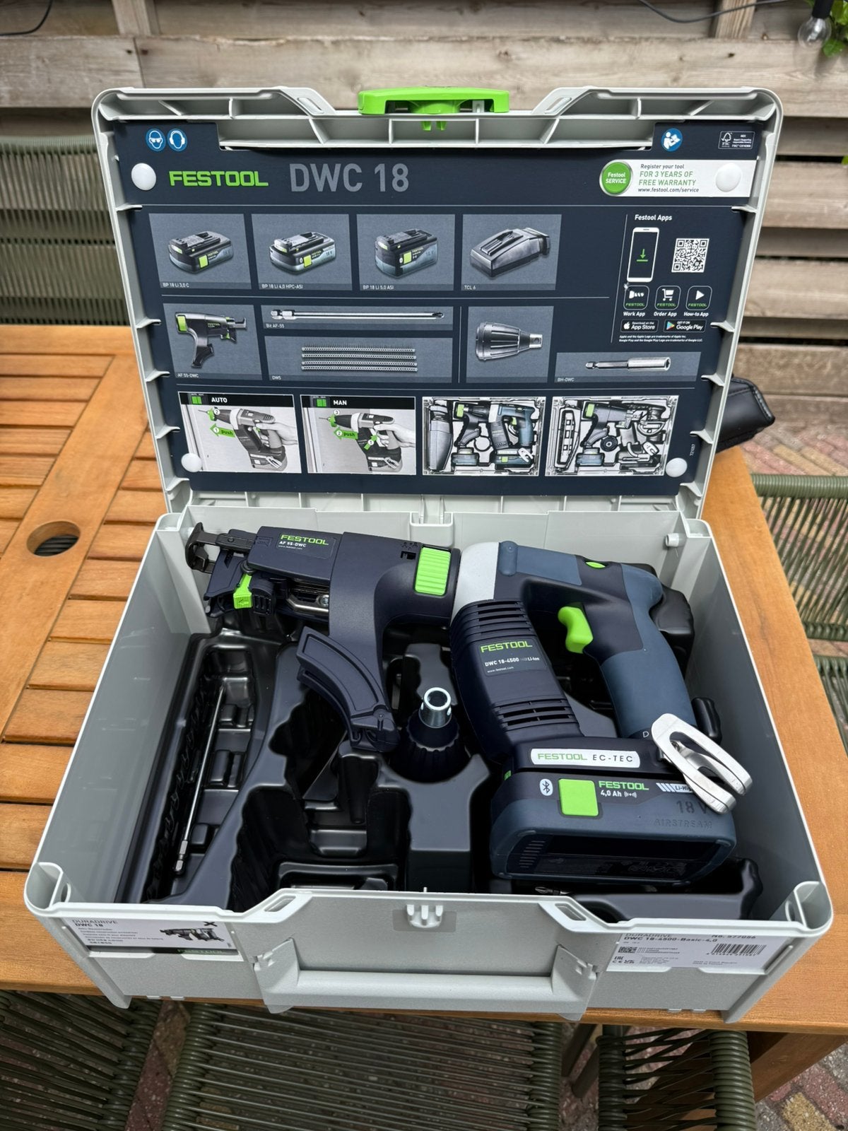 Festool DWC 18-4500 nieuw, Ophalen of Verzenden, Zo goed als nieuw, Boor- en Schroefmachine