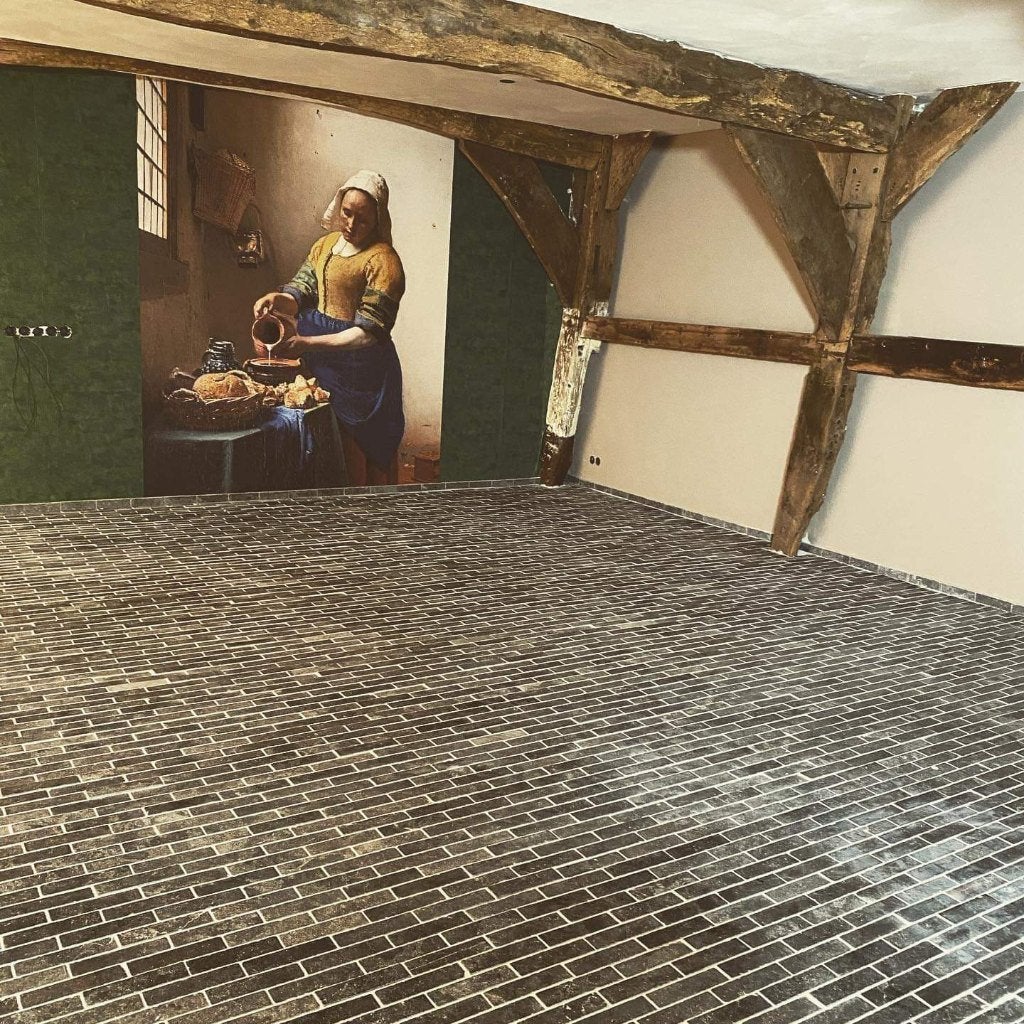 nostalgisch waalklinkervloertje Chinees Hardsteen Rustiek, Tuin en Terras, Ophalen of Verzenden, Nieuw, Overige materialen, Overige typen