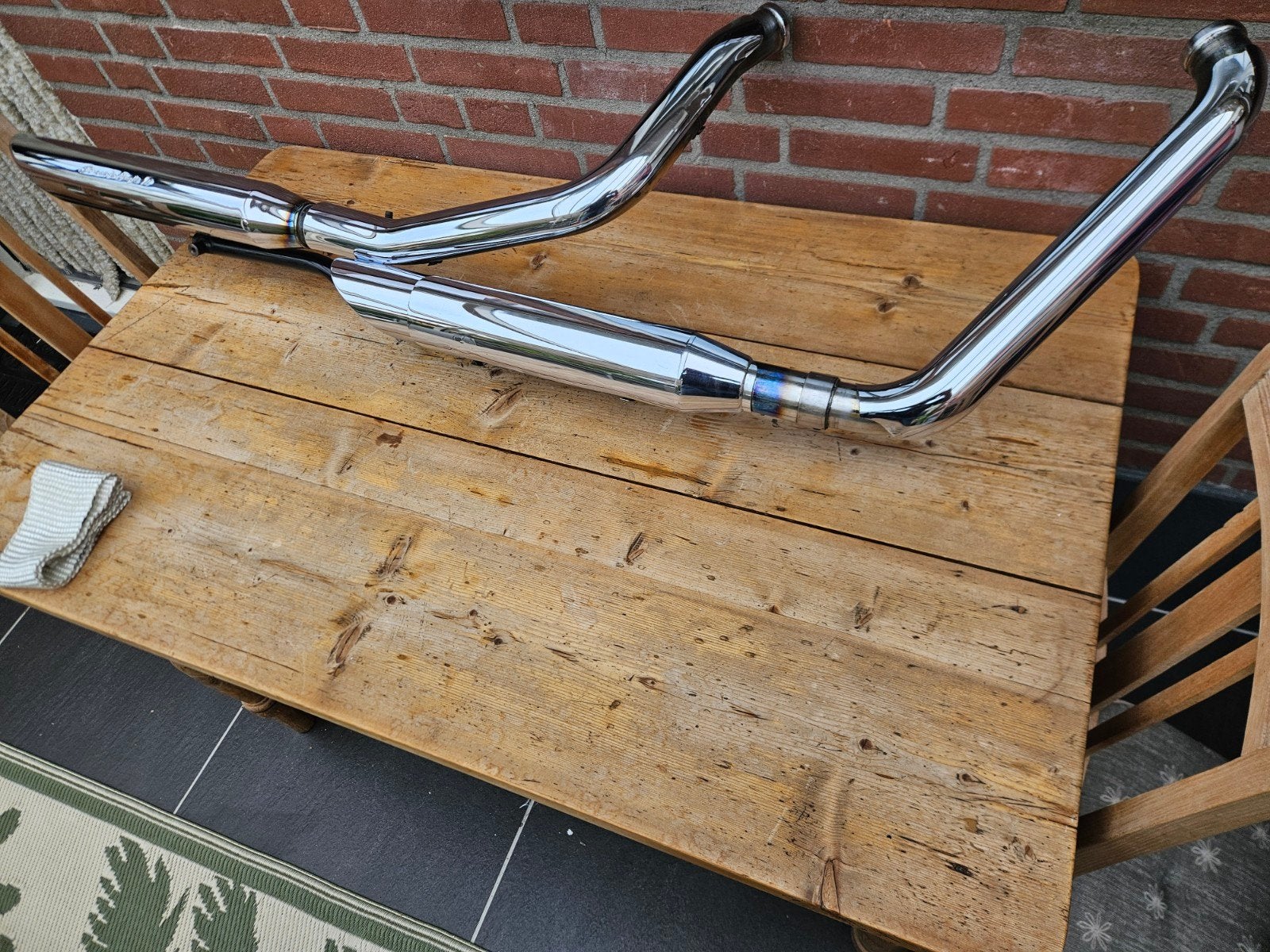 Harley-Davidson Twincam softail uitlaat,  Screamin' Eagle, Motoren, Ophalen of Verzenden, Gebruikt