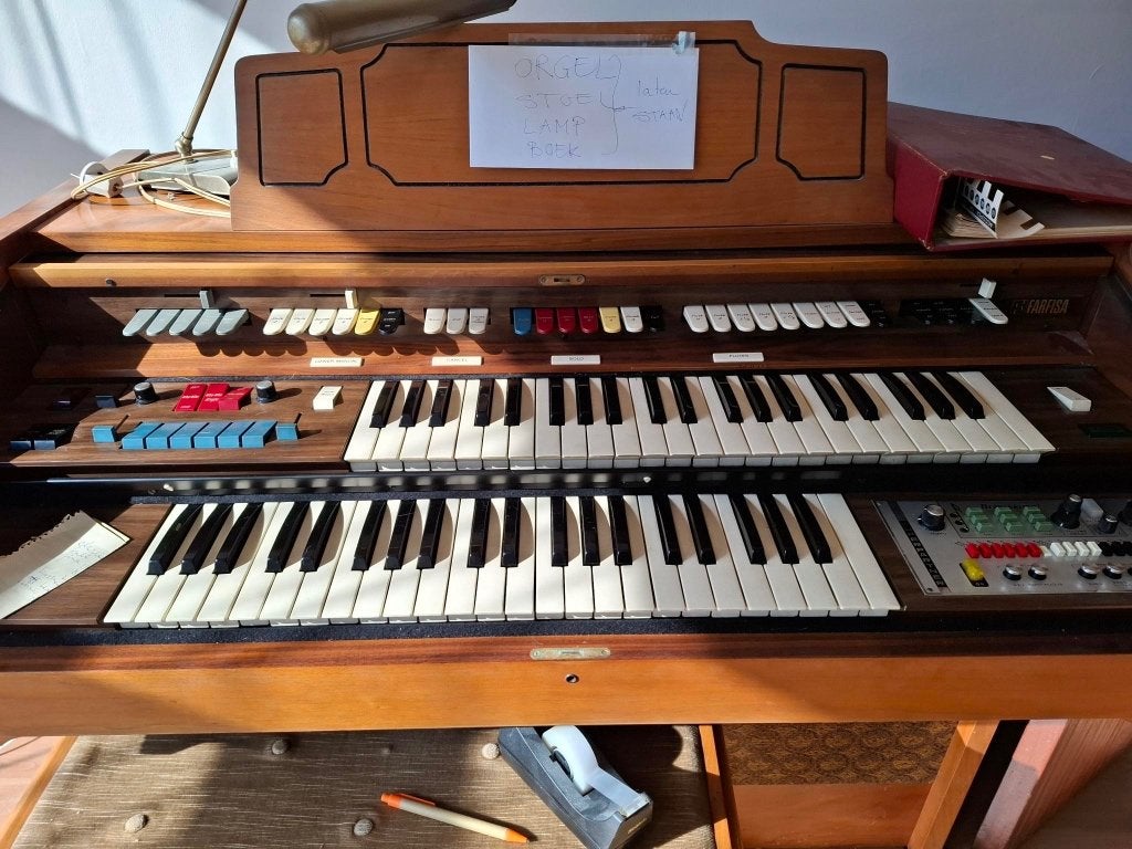 Kamer orgel Farfisa, Ophalen, Gebruikt, 2 klavieren, Orgel