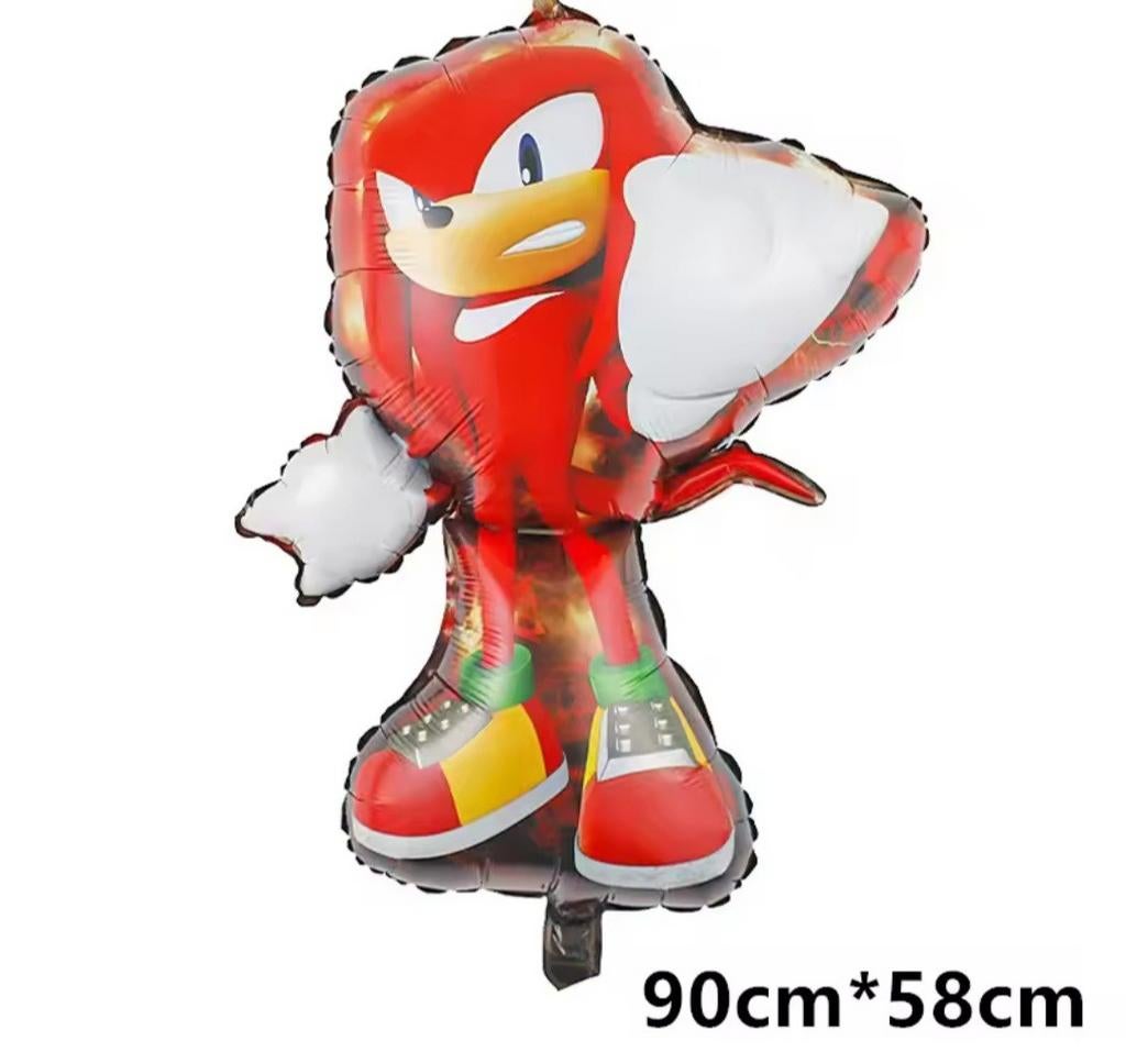 Knuckles Folieballon - Sonic the Hedgehog Feestdecoratie, Hobby en Vrije tijd, Feestartikelen, Nieuw, Versiering, Verjaardag, Ophalen of Verzenden