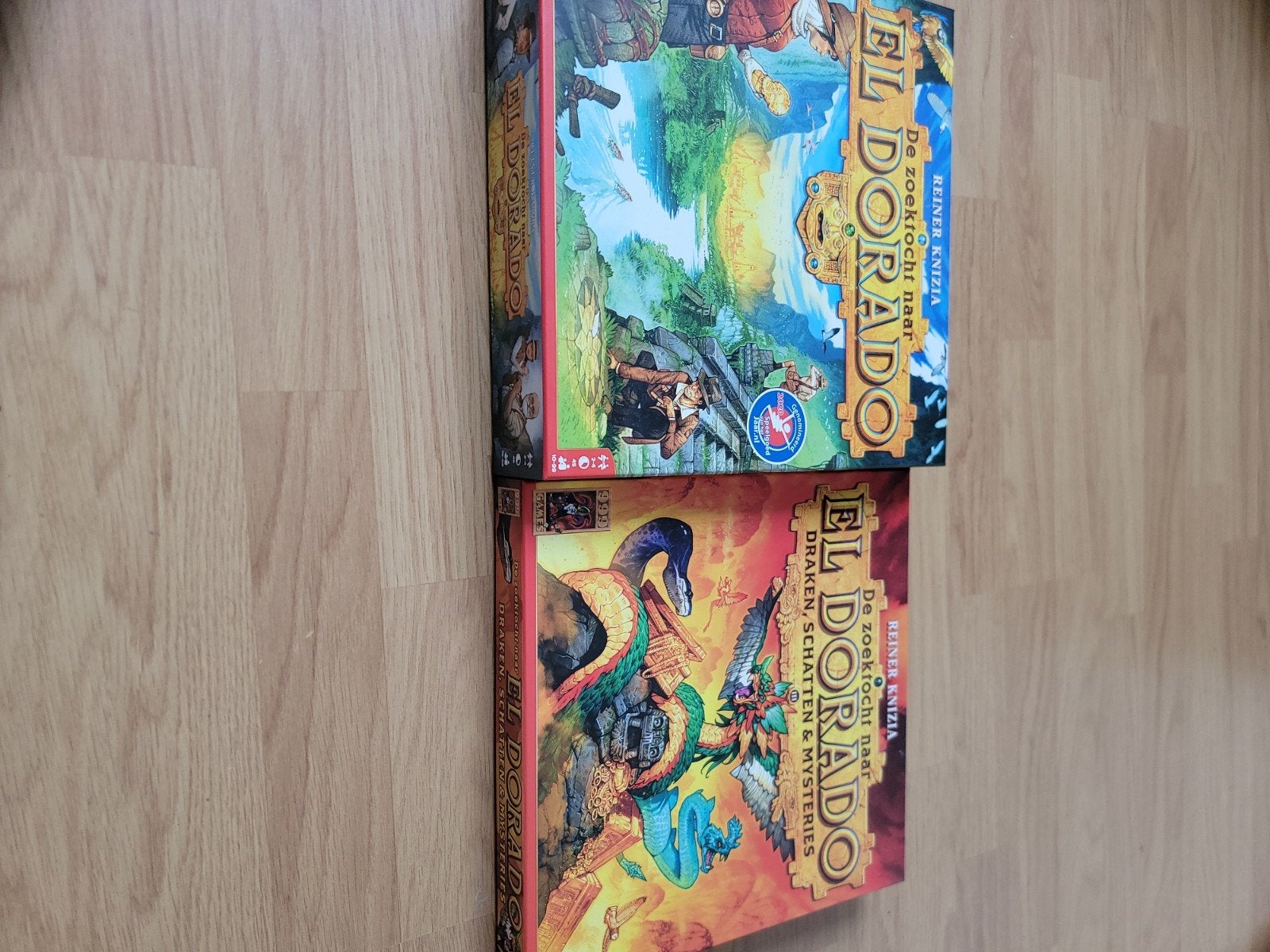 El Dorado Bordspel + Draken,Schatten & Mysteries Uitbreiding, Drie of vier spelers, Ophalen of Verzenden, Zo goed als nieuw, 999 Games