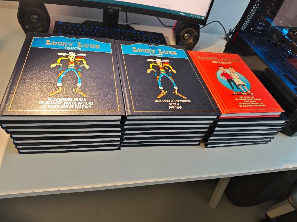 Lucky Luke Collectie Morris 20 st, Boeken, Meerdere stripboeken, Ophalen, Gelezen, Morris