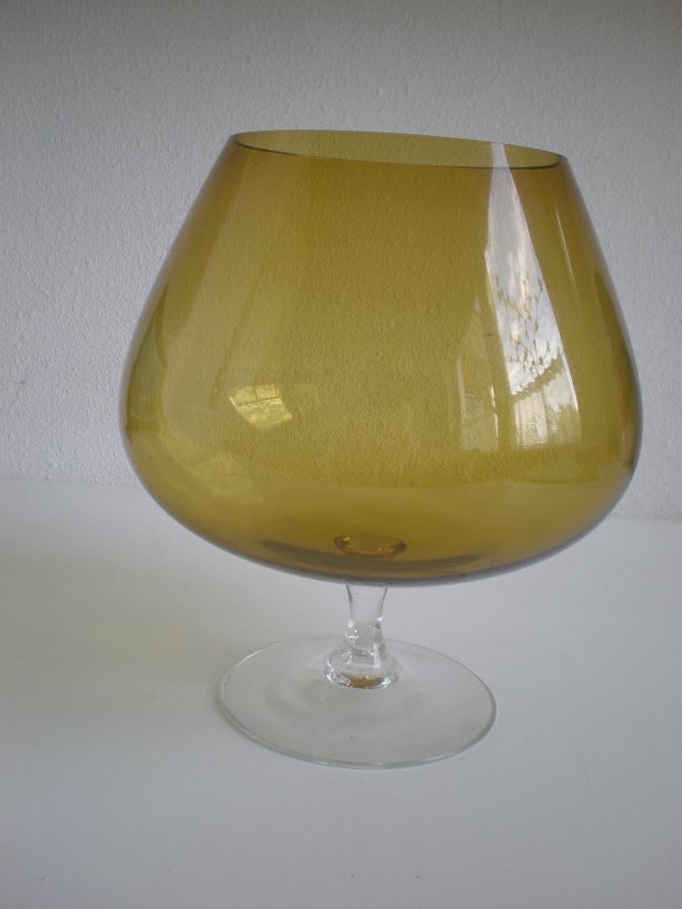 Vintage groot cognacglas hoogte 20 cm decoratie, Ophalen of Verzenden