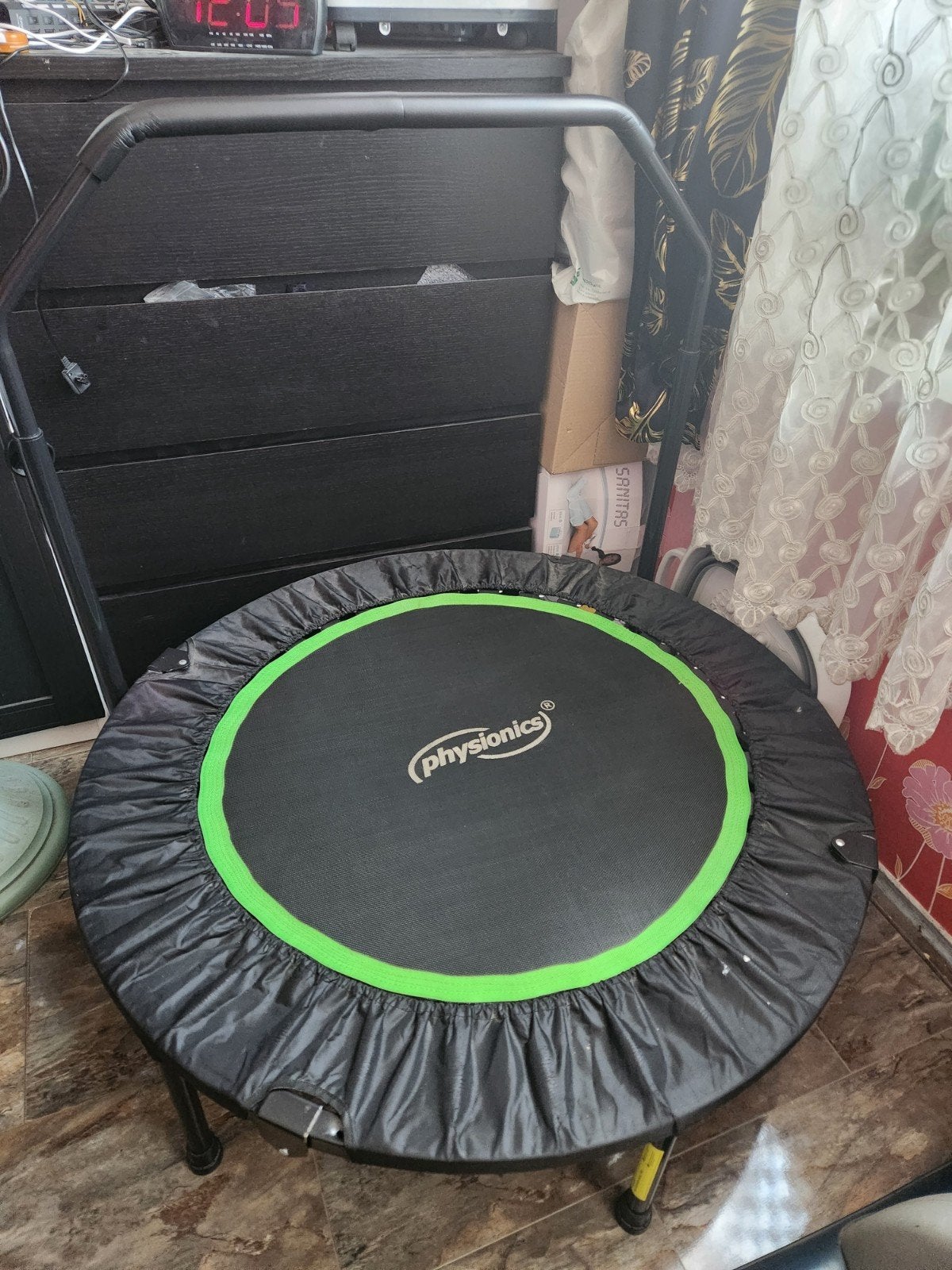 Physionics Fitness Trampoline met Handgreep bijna nieuwe, Ophalen, Zo goed als nieuw