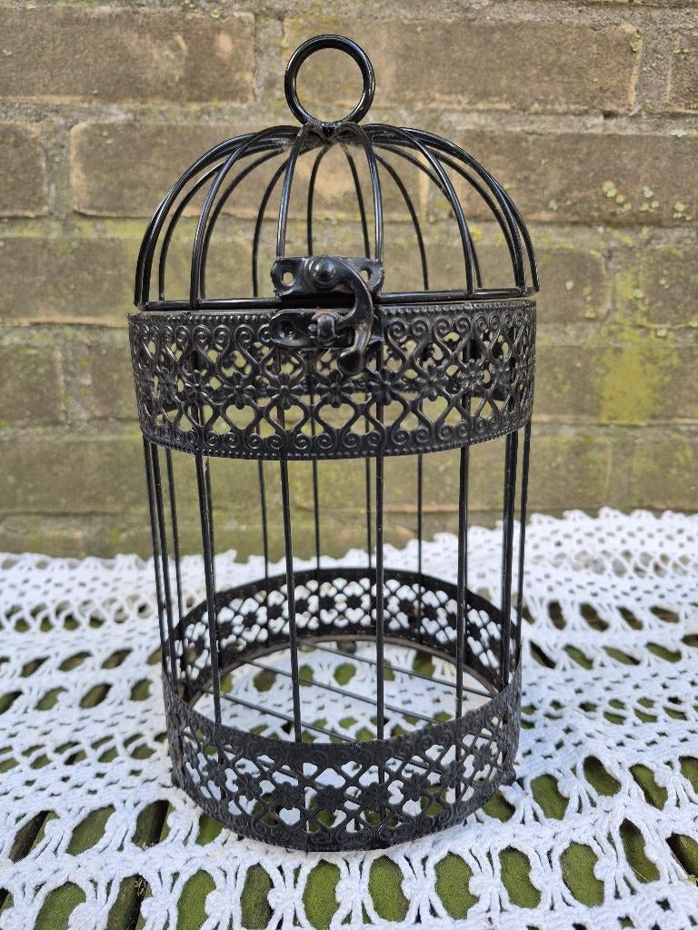 Deco Vogelkooitje (Gereserveerd), Huis en Inrichting, Ophalen of Verzenden, Zo goed als nieuw, Zwart, Metaal