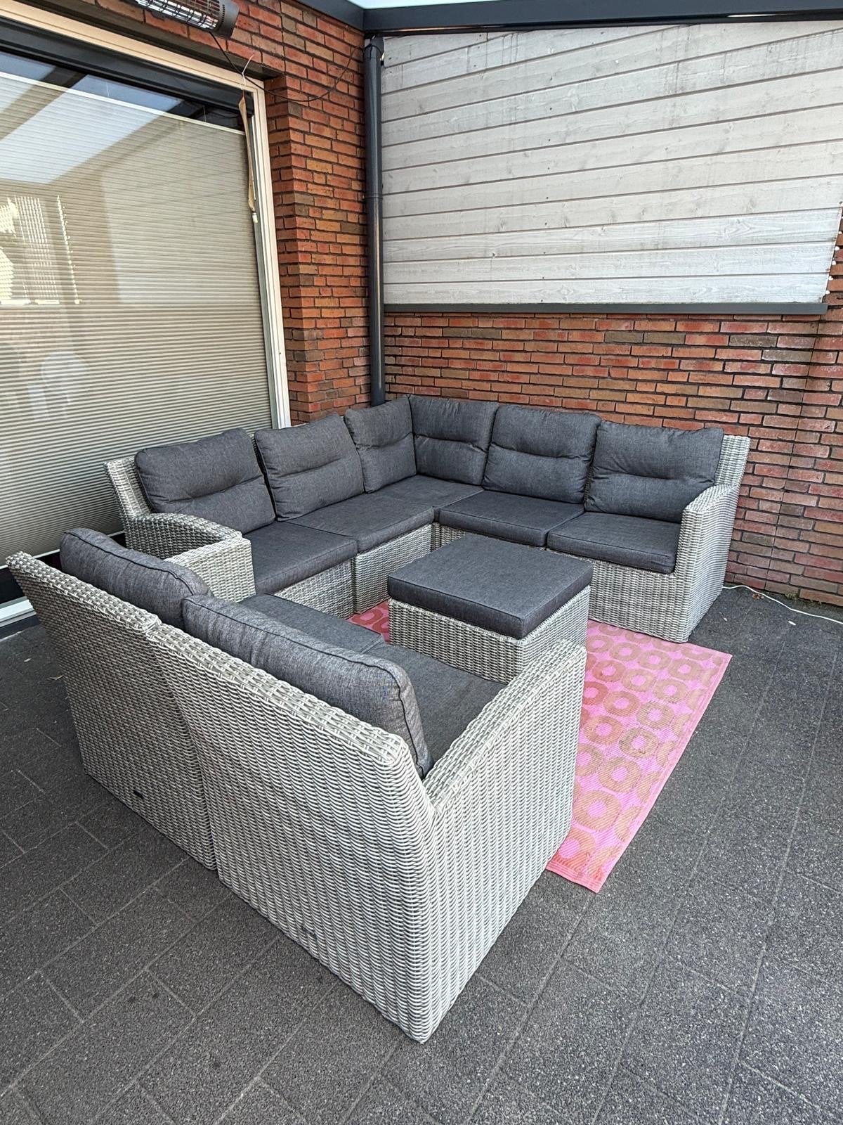 Luxe Intenso Furniture Tuinset 7-persoons - Kees Smit, Ophalen, Zo goed als nieuw, Loungeset, Wicker