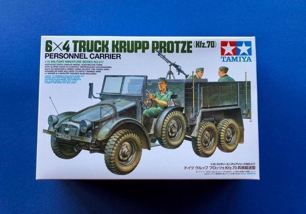 Tamiya	35317	6X4 Truck Krupp Protze (Kfz.70) 1/35, Verzenden, Nieuw, 1:32 tot 1:50, Italeri