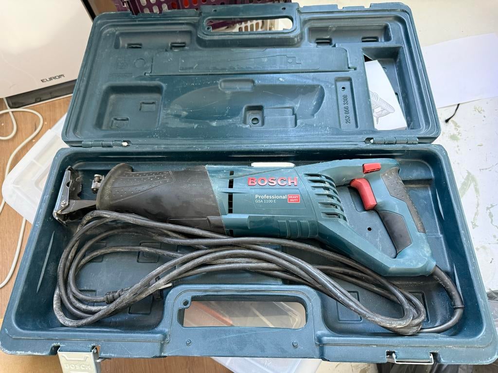 Bosch Professional GSA 1100 E Reciprozaag in koffer, Ophalen, Gebruikt, 70 mm of meer, Reciprozaag