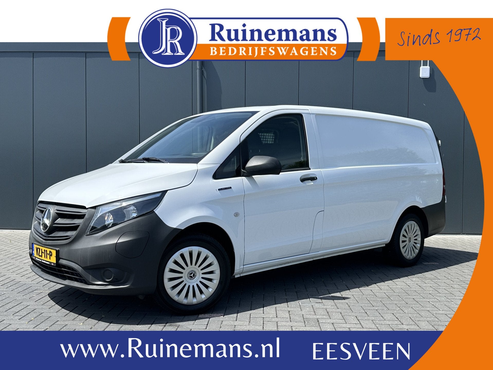 Mercedes-Benz eVito 66 kWh / FULL ELECTRIC / SOH 93% / L2H1, Gebruikt, 116 pk, Wit, 2231 kg