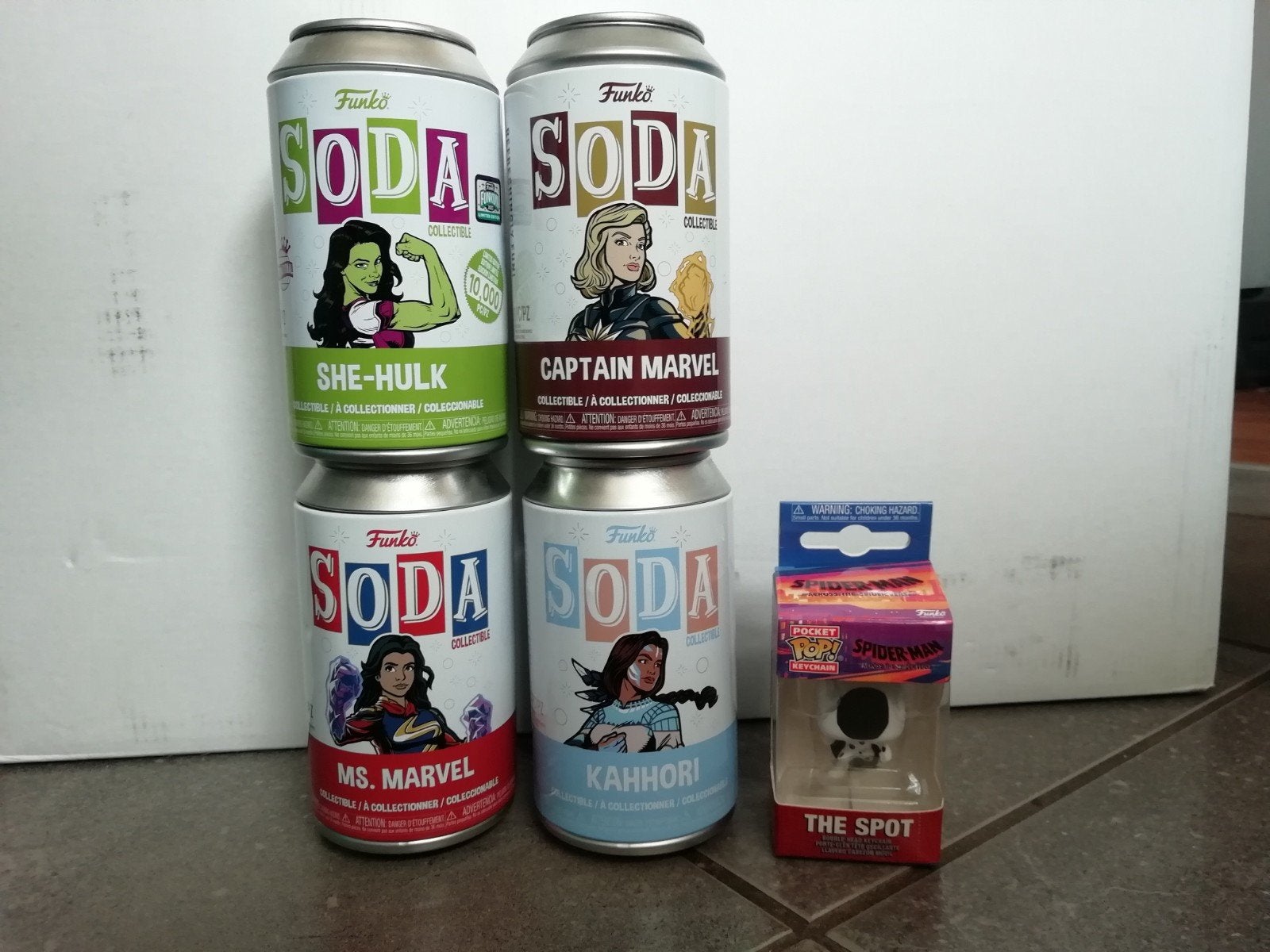 Marvel funko soda en Keychain, Ophalen of Verzenden, Gebruikt