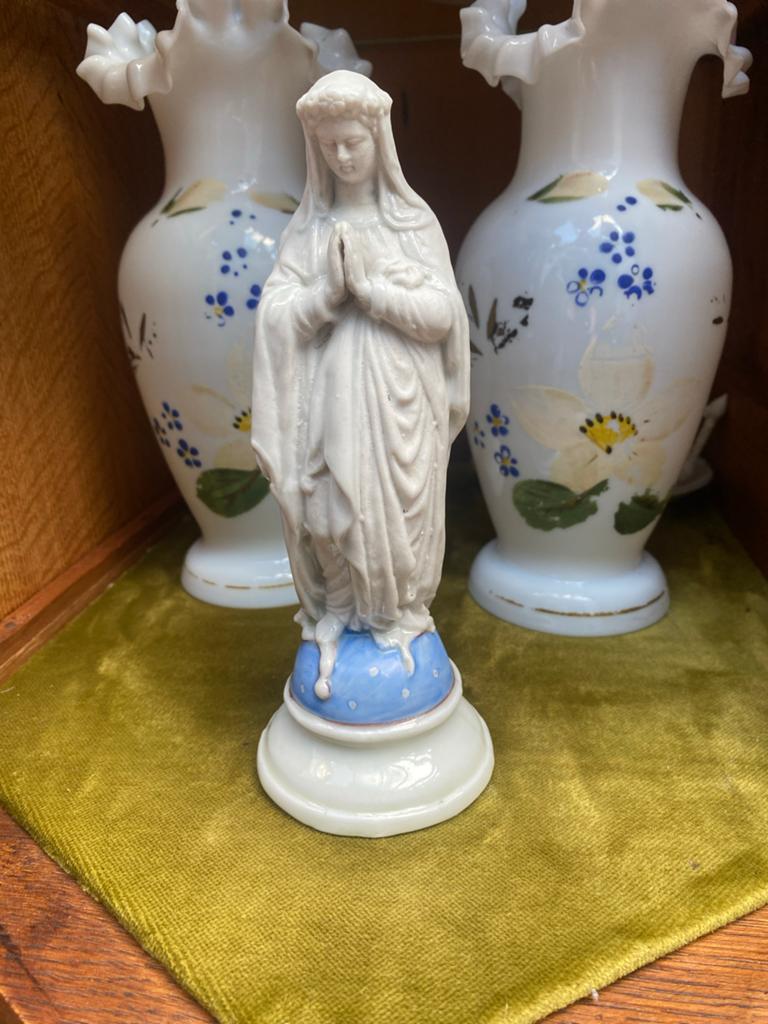 Vintage Mariabeeldje - Porselein, Antiek en Kunst, Antiek | Religie, Ophalen of Verzenden