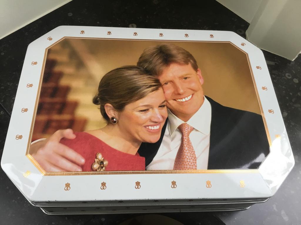 Koekblik, verkade, huwelijk Willem-Alexander en Maxima, Ophalen of Verzenden, Zo goed als nieuw