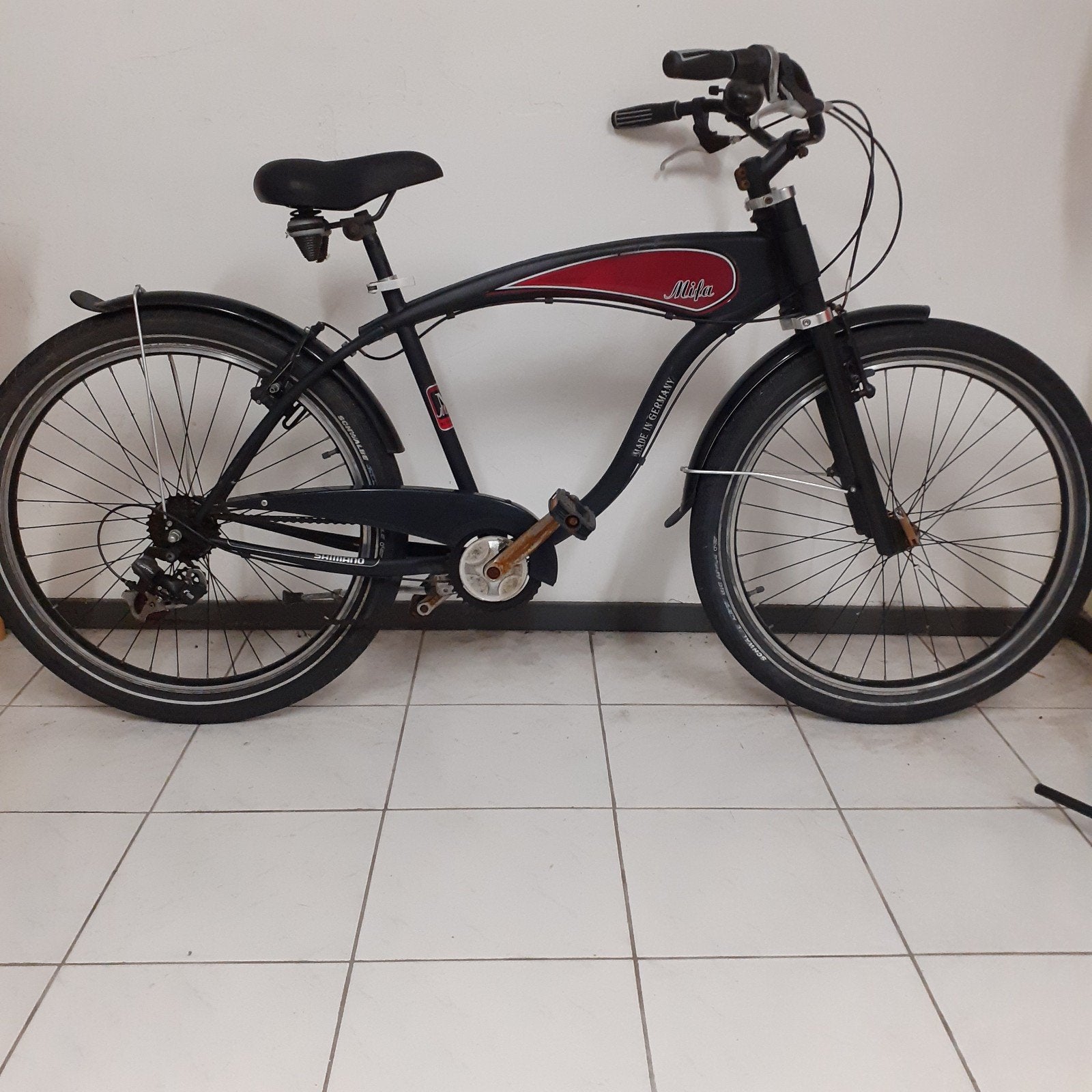 Alida Cruiser fiets - opknapper of decoratie, Gebruikt, Velgrem, Versnellingen, 53 tot 57 cm