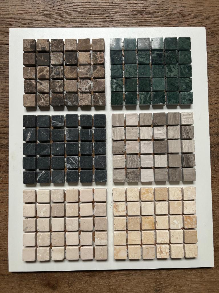15x15mm marmermozaiek natuursteen tegels marmer, Ophalen, 60 cm of meer, Wandtegels, Nieuw