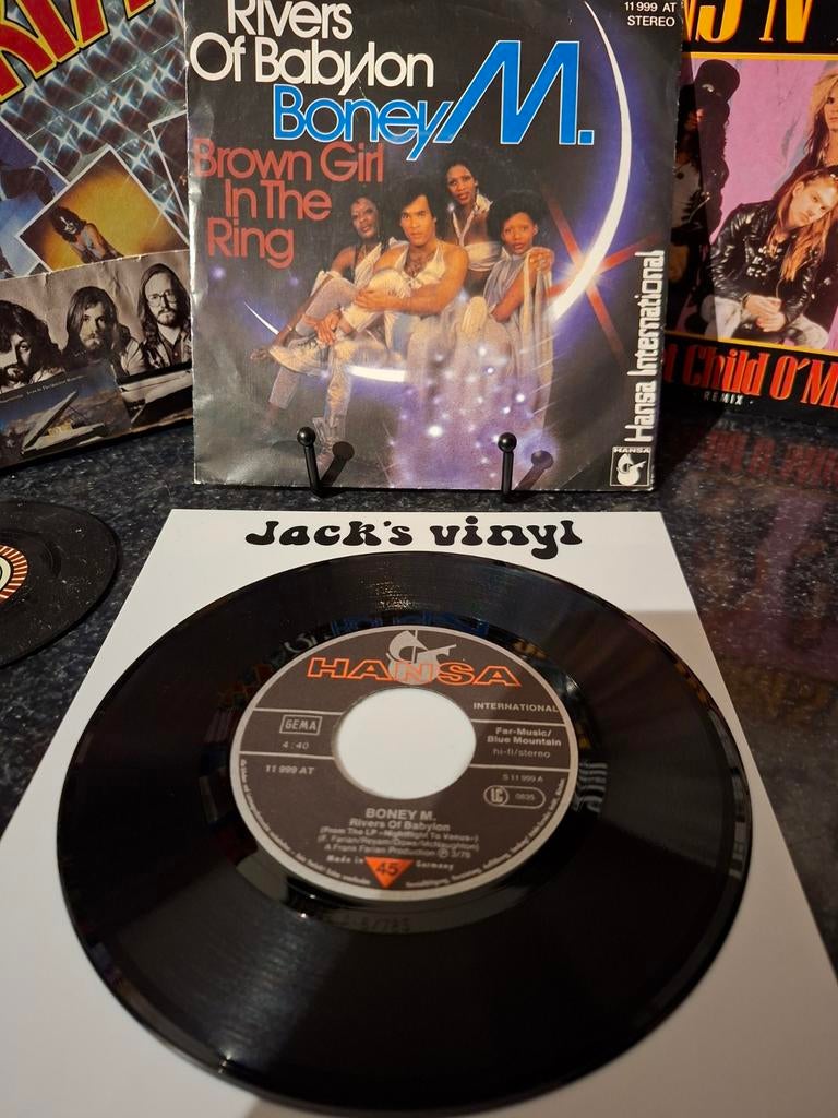 Boney M. - Rivers of Babylon / Brown Girl in the Ring 1978, Ophalen of Verzenden, Zo goed als nieuw, Overige formaten