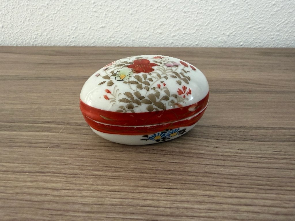 Antiek Chinees porseleinen snuisterijen / sieraden eitje, Ophalen of Verzenden
