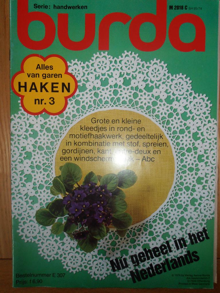 Burda haken nr 3, Ophalen of Verzenden, Zo goed als nieuw, Haken, Patroon of Boek