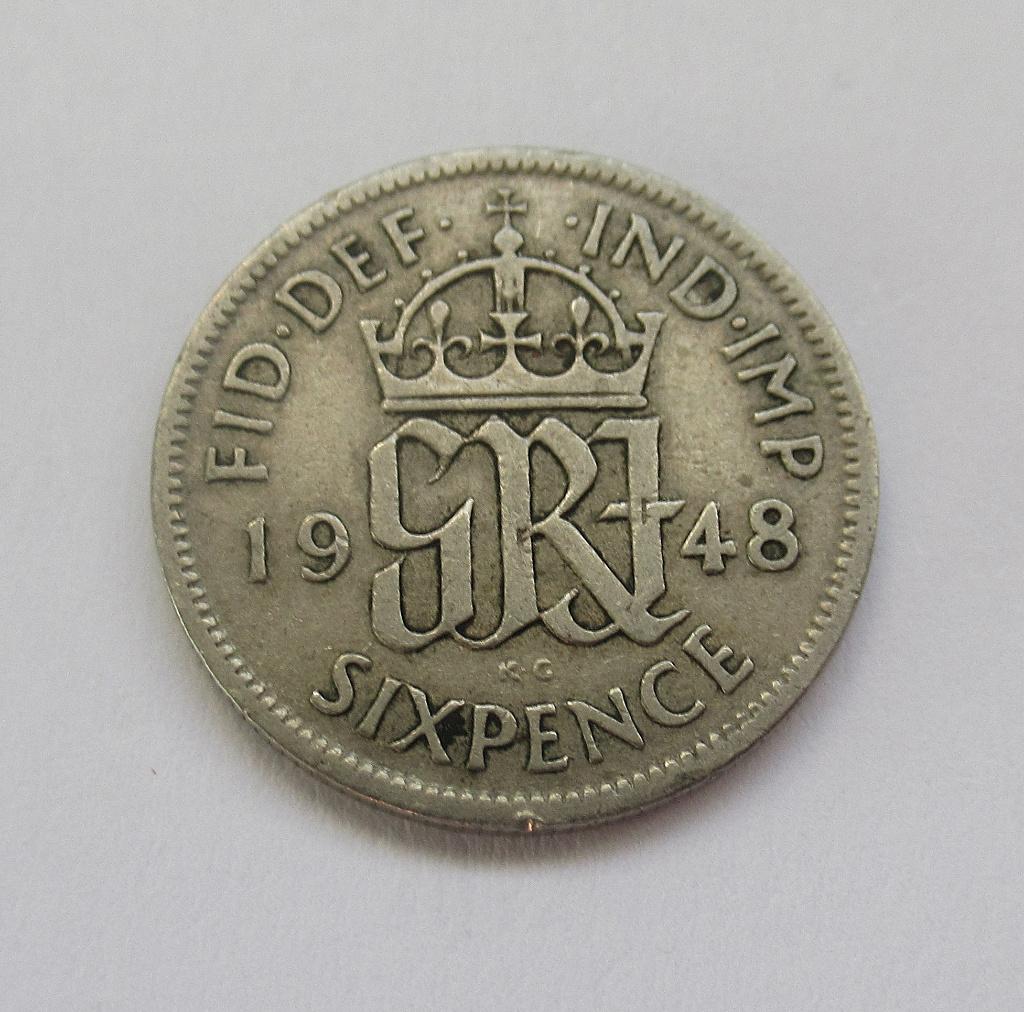 Verenigd Koninkrijk 6 pence 1948, Verzenden, Overige landen