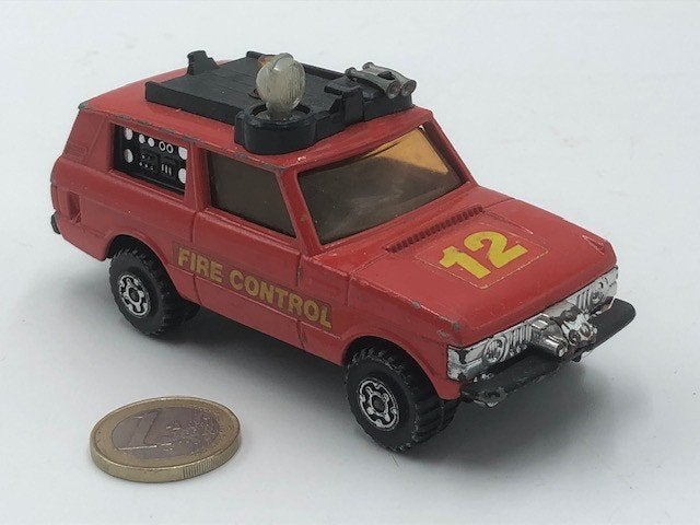 Brandweer Range Rover "Fire Control", Matchbox Speedkings, Ophalen of Verzenden, Gebruikt, Auto, Matchbox