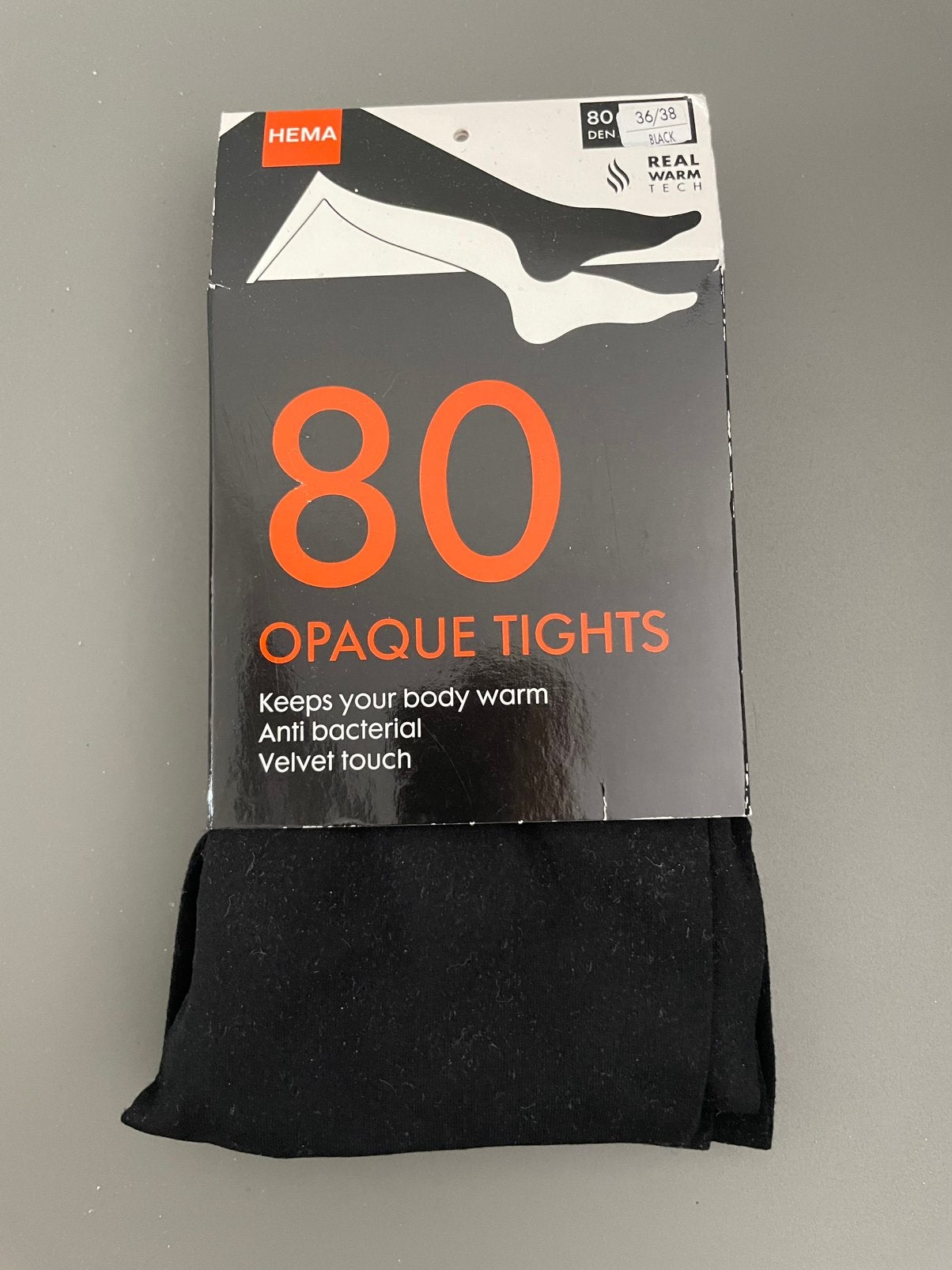 Ondoorzichtige panty van Hema, Maat 36/38 (S), Zwart, Nieuw, Ophalen of Verzenden
