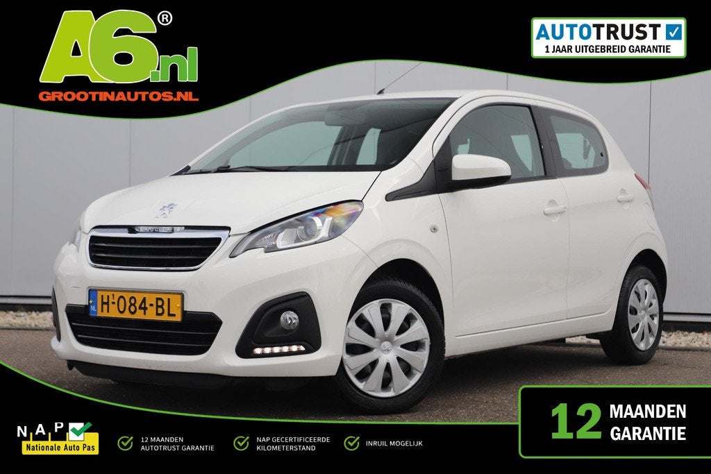 Peugeot 108 1.0 e-VTi Active Airco Radio Bluetooth Elektrisc, Auto's, Peugeot, Voorwielaandrijving, Stof, Gebruikt, Met garantie (alle)