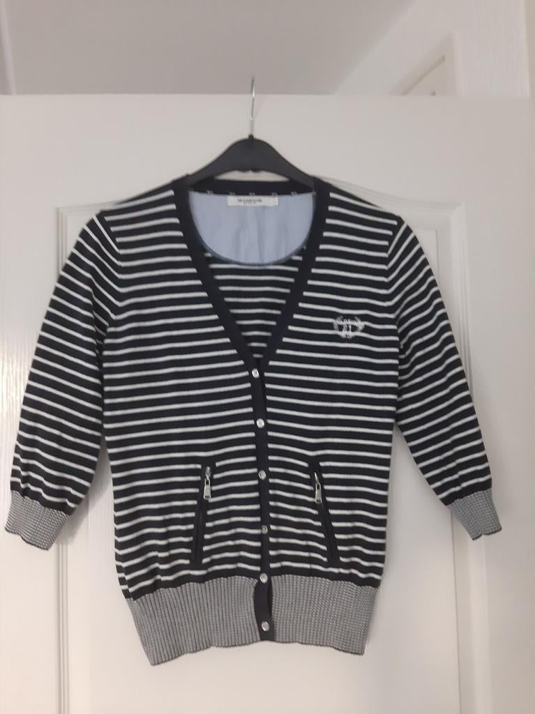 McGregor Vestje DK-Blauw met Wit Maat L, McGregor, Blauw, Maat 42/44 (L), Ophalen of Verzenden