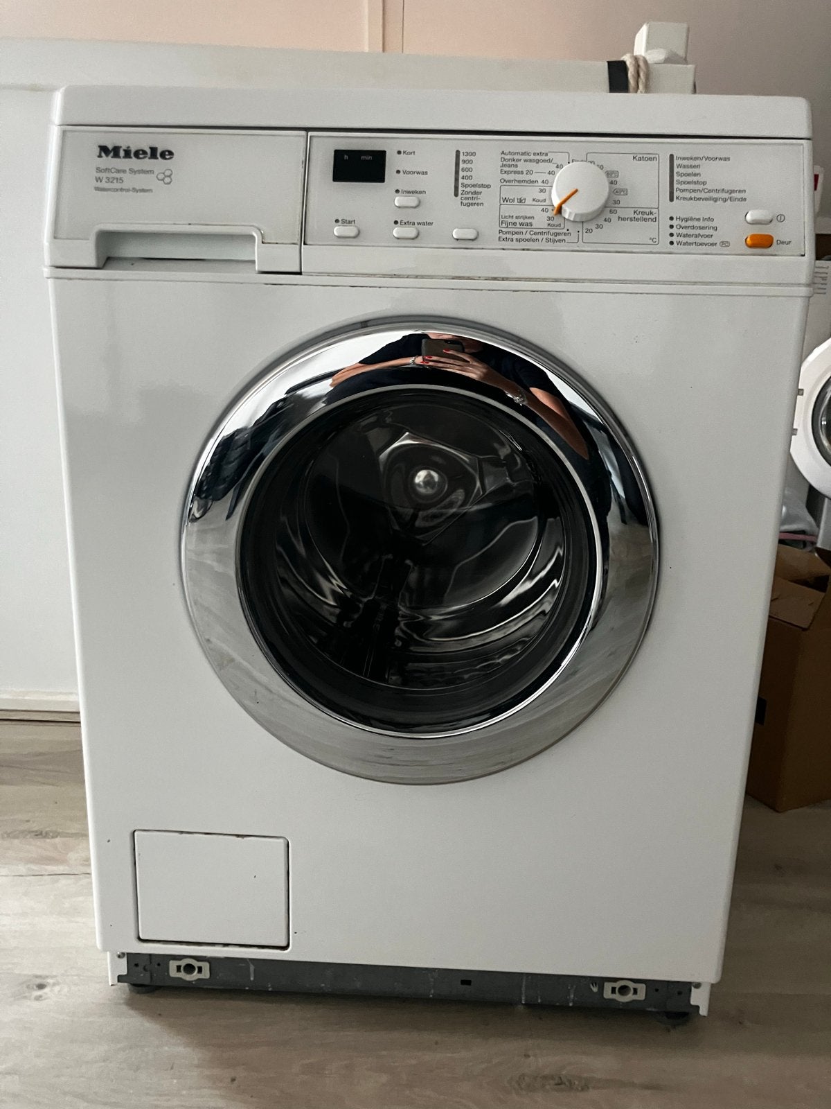 Miele W3215 Voorlader Wasmachine - goede Staat, Ophalen, Gebruikt, 85 tot 90 cm, 1200 tot 1600 toeren