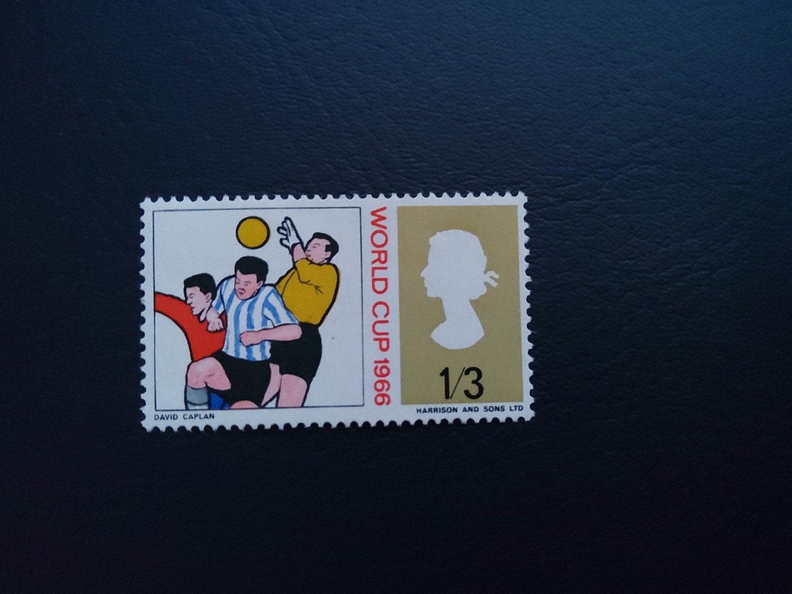 Engelse postzegel WK 1966 voetbal, Ophalen of Verzenden, Gestempeld