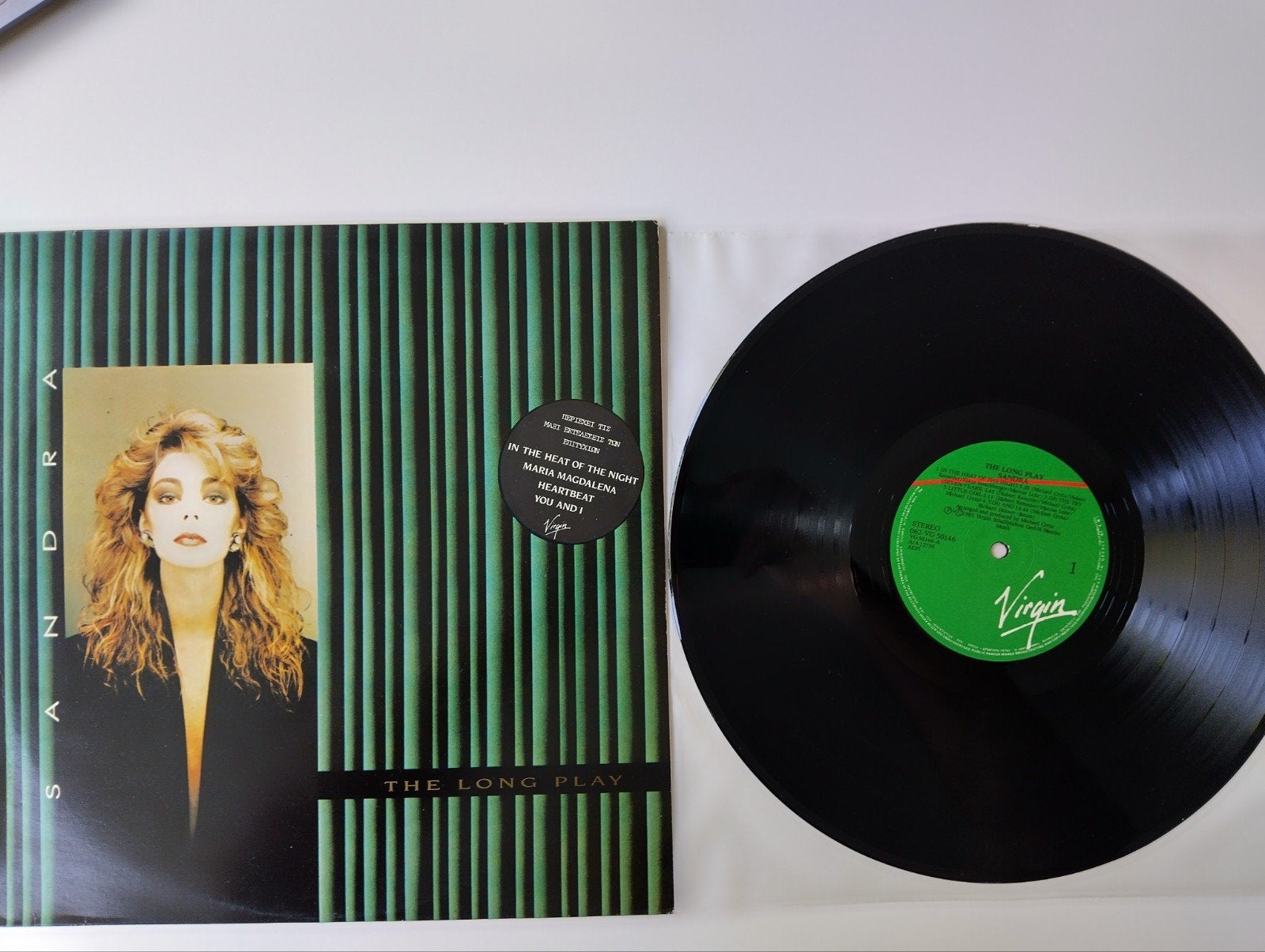 Sandra - The Long Play (Originele Jaren '80 LP, Als Nieuw), LP, Pop, Originele persing, Ophalen of Verzenden