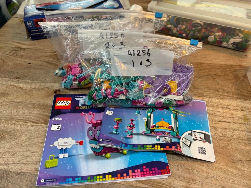 Lego Trolls World Tour sets 41256 en 41252, Ophalen, Gebruikt, Overige thema's, Lego