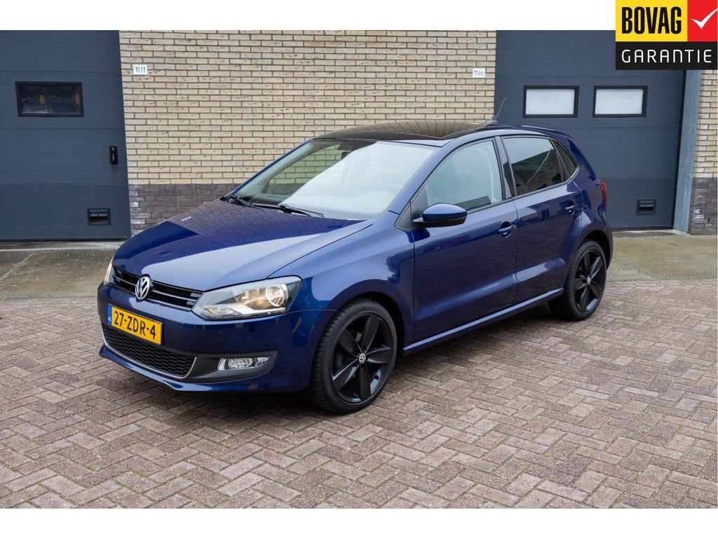 Volkswagen Polo 1.2 TSI Highline AUTOMAAT Panodak, Navi, Cru, Auto's, Euro 5, 4 cilinders, Met garantie (alle), Blauw