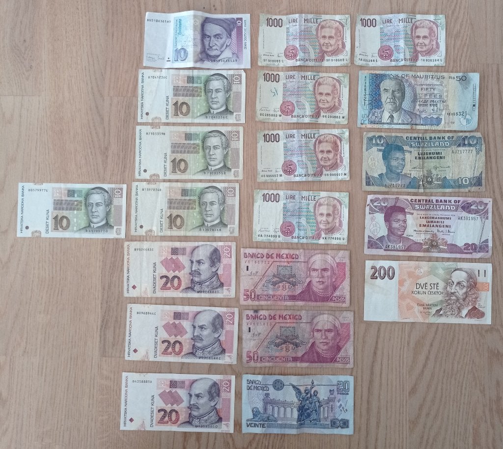 Buitenlandse bankbiljetten (o.a. Duitsland, Mauritius), Ophalen of Verzenden, Buitenland, Bankbiljetten