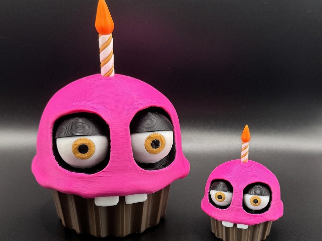 FNAF cupcake figuur, Verzamelen, Poppetjes en Figuurtjes, 3Demand Studio, Hengelo OV, Ophalen of Verzenden, Zo goed als nieuw