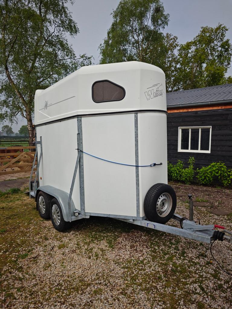 Weijer paardentrailer 2 paards verhoogd dak, Auto diversen, Aanhangers en Bagagewagens, Ophalen of Verzenden, Gebruikt